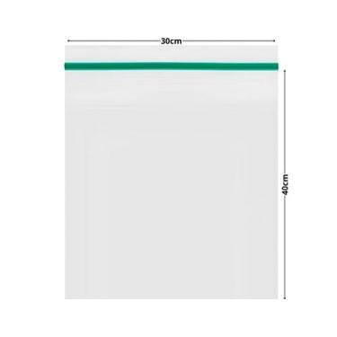 Imagem de Saco 30x40cm Fecho Zip Transparente Vabene 100 Unidades