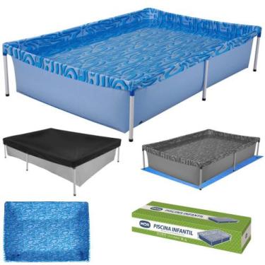 Imagem de Piscina Infantil Mor Ferro 1000 Litros Com Capa E Forro  Kit