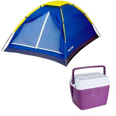 Imagem de Barraca de Camping Tipo Iglu Açaí para 2 Pessoas + Caixa Térmica 12L 1