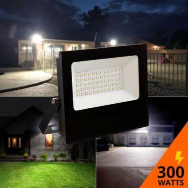 Imagem de Refletor Led 300w Branco Frio Bivolt SMD Ip67 Resistente a água Luz Il