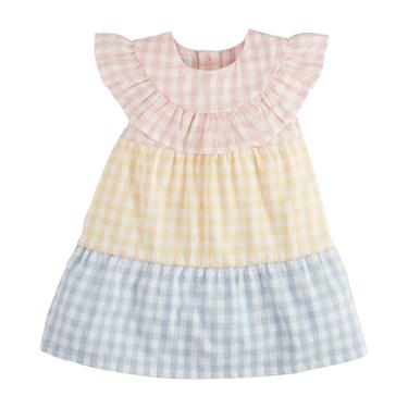 Imagem de Mud Pie Vestido xadrez misto para bebês meninas, Gingham, 2 Anos