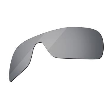 Imagem de Boldbright Lentes de substituição compatíveis com óculos de sol Oakley Batwolf OO9101 - revestido de titânio espelhado