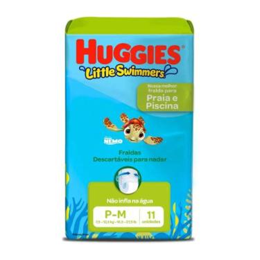 Imagem de Fralda Calça Praia e Pisicina Huggies Little Swimmers P/M (7,5 -12,5KG