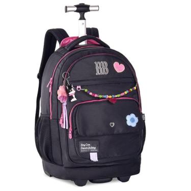 Imagem de Mochila de Rodinhas Rebecca Bonbon Miçangas RB24592-Feminino