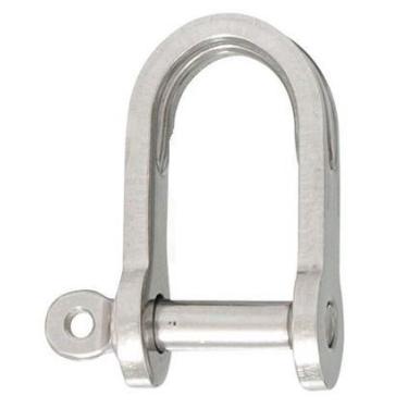 Imagem de Manilha Anilha Balão Tornel Plana 6 Mm Em Aço Inox Até 230Kg - Abrolho