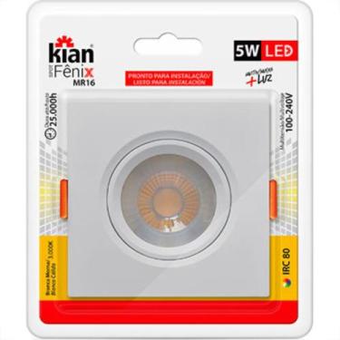 Imagem de Spot Emb.05W Led 3000K Quad Kian