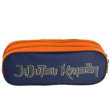 Imagem de Estojo Escolar 2 Compartimentos Jujutsu Plus Tokyo Sestini, Laranja