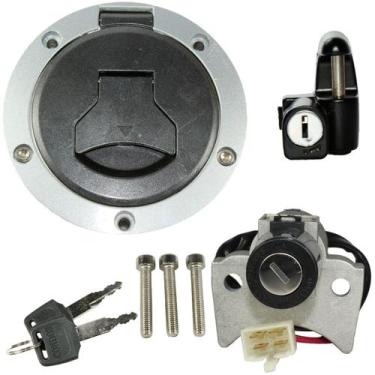 Imagem de Kit conjunto travas chave ignição CG150 Titan 2014 a 2015 contato tamp