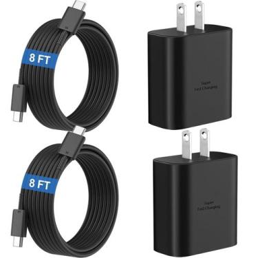 Imagem de Carregador Samsung Super Fast 45W USB-C - com Cabo de 2,4m (8 Pés) Pre