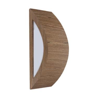Imagem de Arandela Parede Meia Lua Madeira E27 - Adrilustres, Imbuia