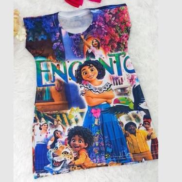 Imagem de Vestido de festa infantil Trapézio Encanto - vestidocas,  G, Azul