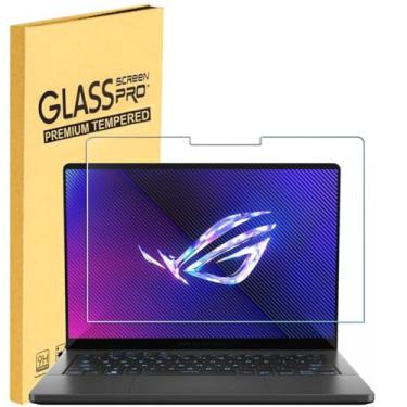 Imagem de MUBUY-GOL Protetor de tela de vidro temperado para laptop ASUS ROG Zephyrus G14 de 14 polegadas 2024 [dureza 9H] [Sem bolhas] [antiimpressões digitais]