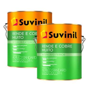 Imagem de Tinta Rende & Cobre Muito Branco Neve 3,6L C/ 2 Und Suvinil - 000205