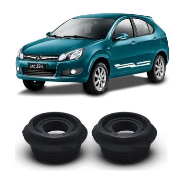 Imagem de Par Coxim Batente Batedor Calço Amortecedor Traseiro Suspensão Traseira Jac J3 2011 2012 2013 2014 2015