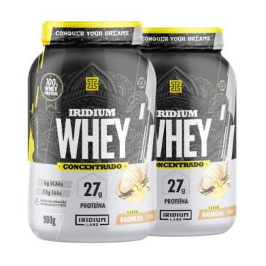 Imagem de Kit 2x Iridium Whey Protein Concentrado - 900g - Iridium Labs, Baunilh