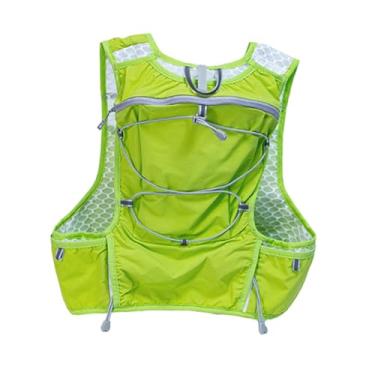 Imagem de Dynwave Pacote de água, mochila de hidratação leve, bolsa de bolso multi, mochila 5L para correr Night Night Walking, Verde