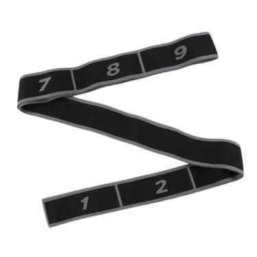 Imagem de oshhni Banda de resistência de alongamento Segmentado ioga Alongamento Strap Home Gym Multi Loop Stretch tire para fitness Latin Dance Taekwondo, Cinza