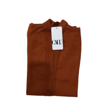 Imagem de Casaco Feminino Aberto Inverno Blusa De Frio Moda - Calu Tricot, Ferru