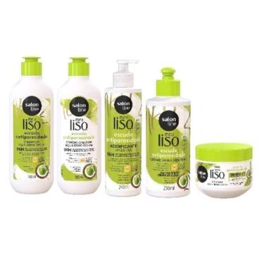 Imagem de Salon Line Meu Liso Escudo Antiporosidade Kit Completo com 5