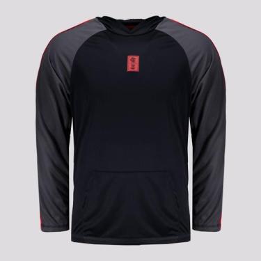 Imagem de Camisa Manga Longa Flamengo Laçado Preta - Braziline, G