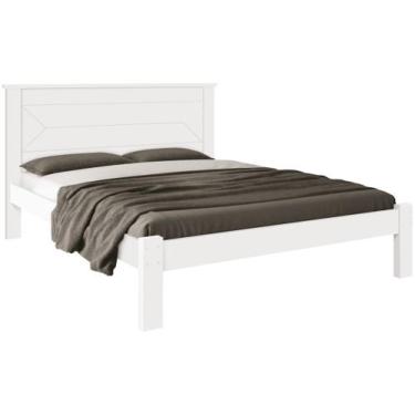 Imagem de Cama de Casal Barreto Lonçarcci Elô - Branca, Branco