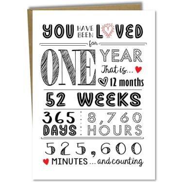 Imagem de Katie Doodle Cartão de 1º aniversário - Presente de aniversário para menina de 1 ano, presente de aniversário para menino de 1 ano, presentes de aniversário para menina de um ano, presente de aniversário para menino de um ano - Inclui cartão de aniversário e envelope para primeiro aniversário