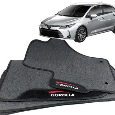 Imagem de Tapete pra Carro Borracha Corolla 2020 2021 2022 2023 2024 2025 3 Peça