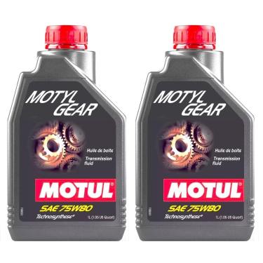Imagem de 2L Óleos Lubrificante Câmbios Manuais TRANSMISSAO Motul Motyl Gear 75w80 KIT MANUTENÇÃO
