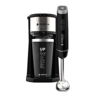 Imagem de Kit Black Cadence - Cafeteira To Go E Mixer Inox 220V