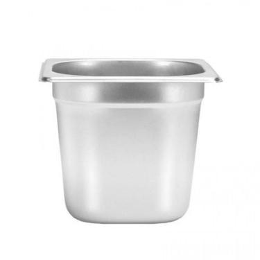 Imagem de Kit 6 Cubas Gastronomica Inox Gn 1/6x150 Com Tampa Brasinox