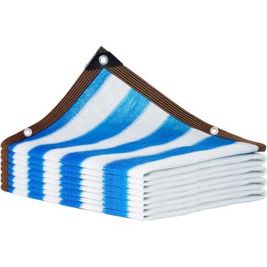 Imagem de 80% Sun Shade Net Plant Mesh Shade Cloth Protetor Solar Rede Resistente A Uv Com Ilhós Sun Shade Cover Para Plantas De Pátio De Jardim, K, 10x1m