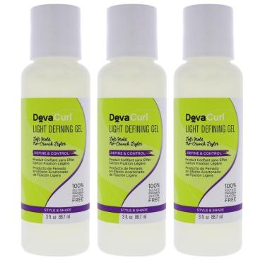 Imagem de Gel modelador DevaCurl Light Defining, pacote de 3 para cachos