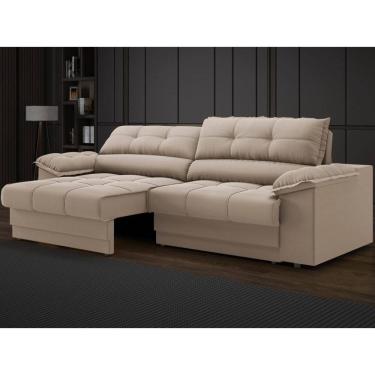 Imagem de Sofá com Carregador USB e Molas no Assento Retrátil Reclinável Mimo 2,00m Velosuede - NETSOFAS