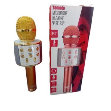 Imagem de Microfone Karaoke Bluetooth Sem Fio Youtubers Tomate Homolog