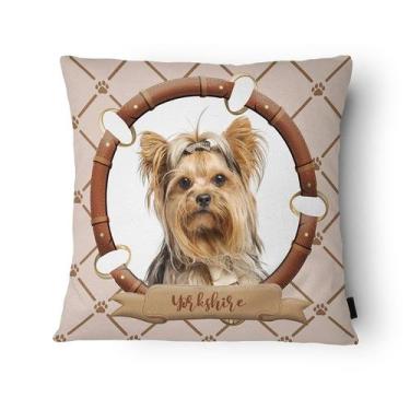 Imagem de Capa de Almofada Veludo 43x43cm Yorkshire - Tuti Gottô