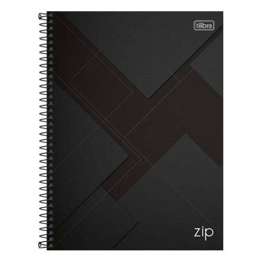 Imagem de Caderno Espiral Universitário Zip 10 Matérias 200 Folhas Preto - Tilibra