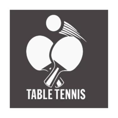 Imagem de Adesivos de padrão de tênis de mesa, esportes, ginásio, sala de treinamento, vidro, porta, janela, decoração de parede, adesivos de parede e murais