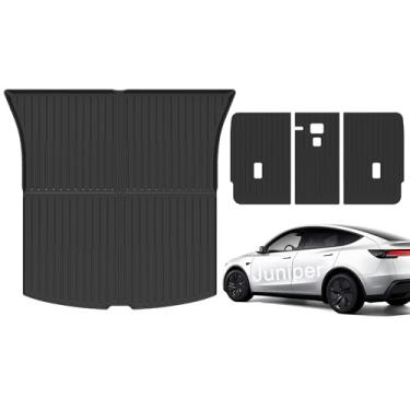 Imagem de Forros de carga com tapetes de encosto compatíveis com 2025 2026 novo modelo Y Juniper, tecnologia 3D para todos os climas, impermeável, bandeja de porta-malas de carga, tapete de chão e acessórios de