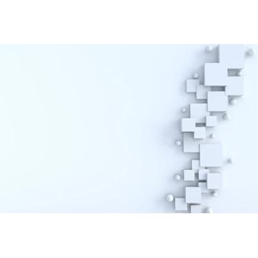 Imagem de Quadro Decorativo com Estampa Abstract Blue Wave Curve Lines Banner 40 x 40 Vinil 2 unidades