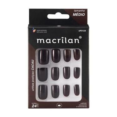 Imagem de Unhas Posticas Macrilan 24 Pc / 36 Pc, CACAU UP312A 24PC