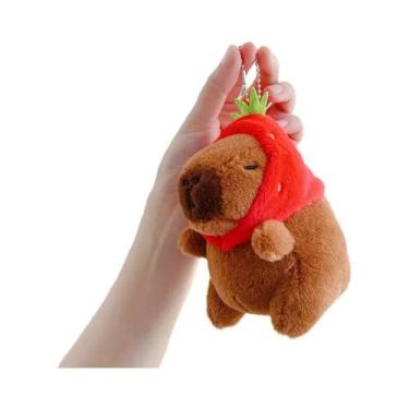 Imagem de Chaveiro De Pelúcia Kawaii De Capivara, Brinquedo Para Mochila, Anel D