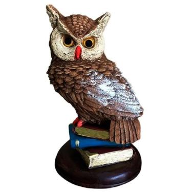 Imagem de Coruja com Livros símbolo de Inteligência e Sabedoria Decor