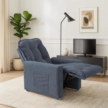 Imagem de Poltrona Reclinável Papai Mamãe Confort - B Home Decor, Cinza