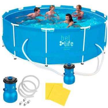 Imagem de Piscina com Armação 7.000 Litros 366 x 76 CM 510700 com Bomba Filtrant
