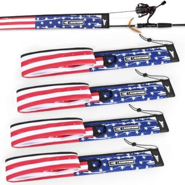 Imagem de KastKing Meias de neoprene MeshGuard, capas de haste flutuantes grossas com resistência ao gancho e proteção UV, laço embutido para pendurar e cordão ajustável, serve para varas de fundição, fiação e