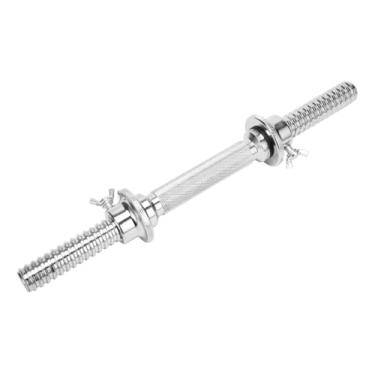 Imagem de Halter Barra Rosca Rápida Maciça Cromada 40cm Academia