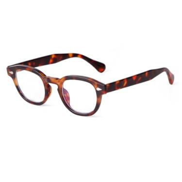 Imagem de Óculos de sol redondos azuis transparentes da moda, femininos e masculinos, retrô, rebite, tartaruga, pequenos, óculos de sol uv400 (5)