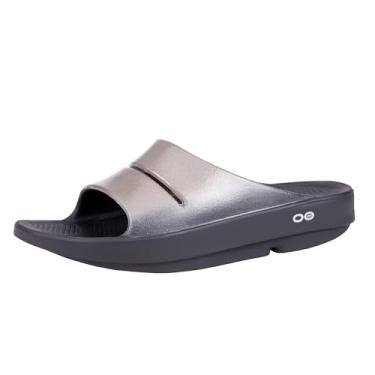 Imagem de OOFOS Pantufa feminina Ooahh Luxe Slide, Latte, 34
