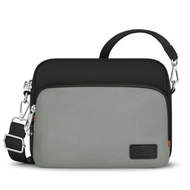Imagem de TOPEAST Bolsa de viagem transversal antirroubo para mulheres e homens, bolsa de ombro leve design clássico para viagem, uso diário, esporte, Cinza, Medium, Bolsa tiracolo clássica para mulheres e