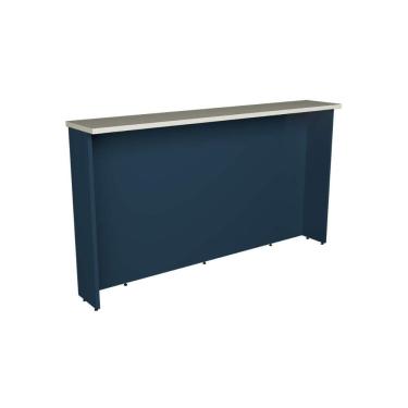 Imagem de Bancada Ilha Cozinha PH 3069 Évora 200cm Azul/Cinza Argila - Herval